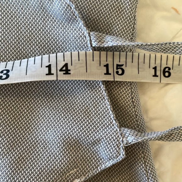 Anne Fontaine Paris true wrap dress shirt, gray with white collar & cuffs Size 3 - Picture 14 of 15